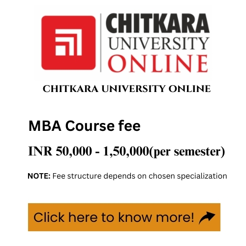 Chitkara Online MBA fee