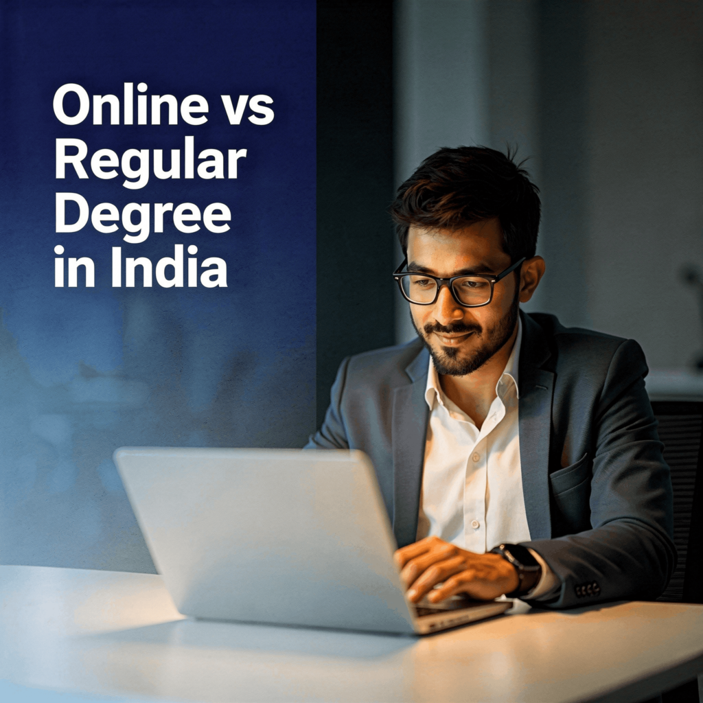 Online degree vs regular degree in India